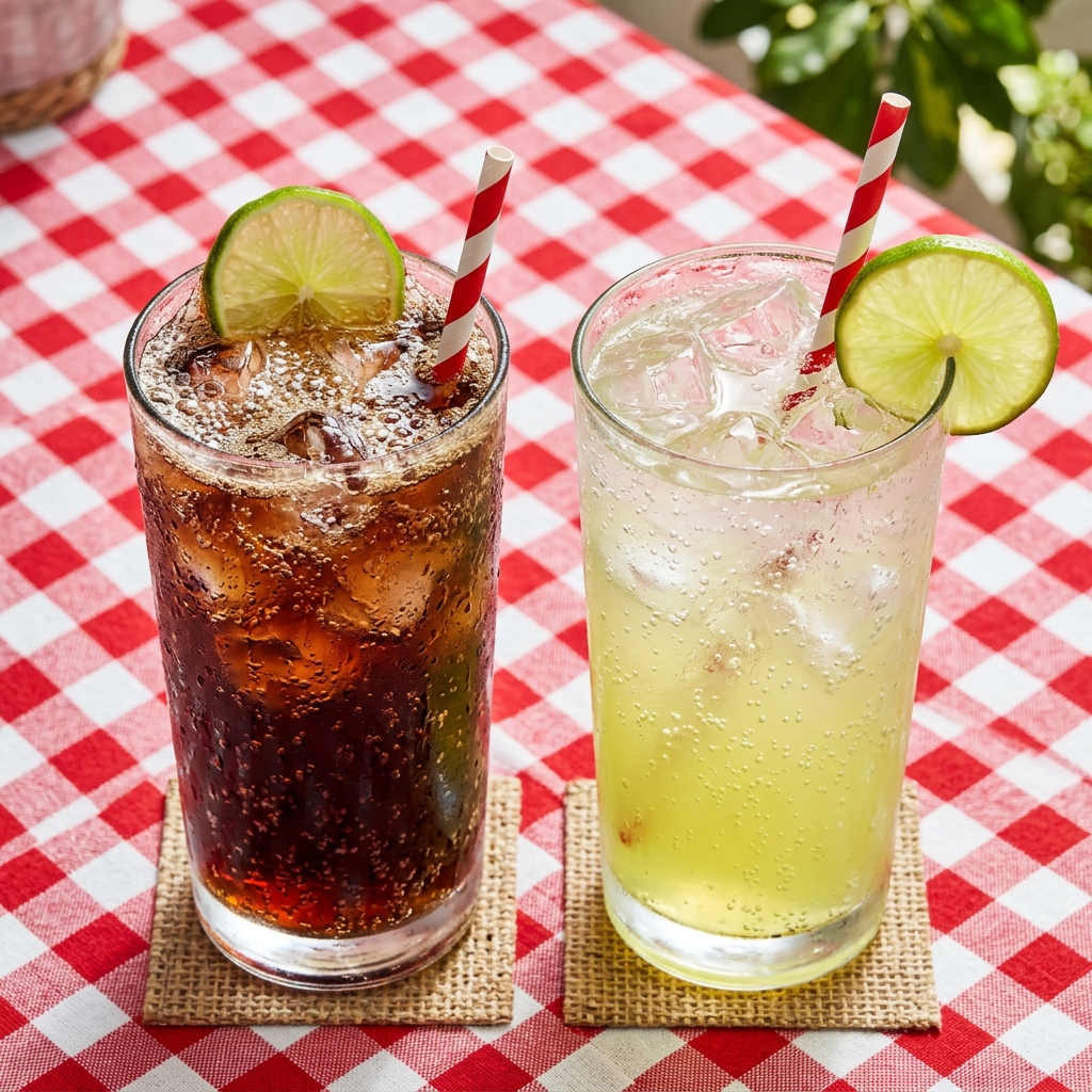 Chilled Sodas with Cracked Ice